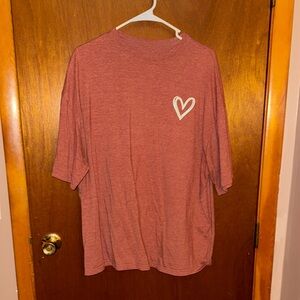 Heart Graphic Red T-Shirt